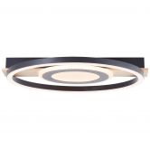 Deckenleuchte Leopold, braun, 5,5 x 39 cm, Holz Moderne LED-Deckenleuchte, dimmbar 