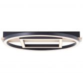 Deckenleuchte Leopold, braun, 5,5 x 39 cm, Holz Moderne LED-Deckenleuchte, dimmbar 