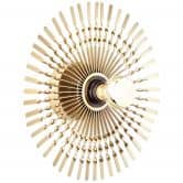 Wandleuchte Lias, gold, 33 x 33 cm, Metall Wandlampe 