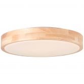 Deckenleuchte Liv, braun, 6,5 x 34 cm, Holz Lampe 