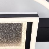 Deckenleuchte Marlies, schwarz, 6 x 37 cm, Metall Glitzereffekt 