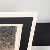 Deckenleuchte Marlies, schwarz, 5 x 37,5 cm, Metall Glitzereffekt 