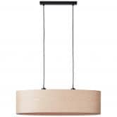 Pendelleuchte Michael, beige, 120 x 78 cm, Holz Pendelleuchte 