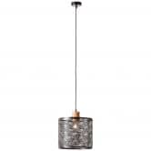 Pendelleuchte Moritz, braun, 120 x 29 cm, Metall Hängelampe 