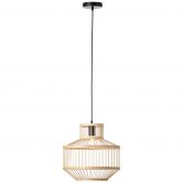Pendelleuchte Philipp, braun, 120 x 35 cm, Bambus Pendellampe 