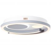 Deckenleuchte Philippa, weiß, 6,5 x 40 cm, Metall Deckenlampe, dimmbar 