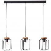 Pendelleuchte Rosalie, braun, 130 x 100 cm, Holz Pendellampe 
