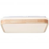 Deckenleuchte Selma, braun, 8 x 39 cm, Holz Lampe 
