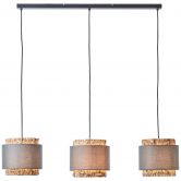 Pendelleuchte Till, beige, 120 x 110 cm, Textil Lampe 
