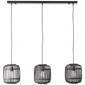 Pendelleuchte Willi, braun, 125 x 105 cm, Bambus Pendellampe 