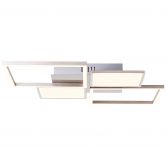 Deckenleuchte Yara, metallic, 6 x 51 cm, Metall Deckenlampe, dimmbar 