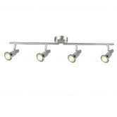 Deckenleuchte Mika, silber, 13 x 78 cm, Metall Strahler 