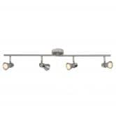 Deckenleuchte Mona, silber, 15,5 x 70 cm, Metall Strahler 