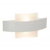 Wandleuchte Nora, weiß, 13,6 x 25,5 cm, Metall Wandlampe 