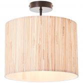 Deckenleuchte Valentin, braun, 32 x 30 cm, Metall Deckenlampe, dimmbar 