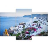 Leinwandbild 3-teilig, Santorin Griechenland Meer 