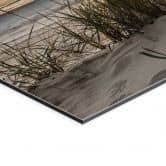 Wandbild Düne am Strand bei Sonnenuntergang - Alu-Dibond 