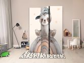 Paravent, Raumteiler freistehend, Trennwand - Happy Sloth 