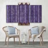 Leinwandbild 3 teilig, Buntes 3D -Fenster 