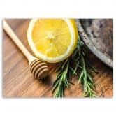 Canvasbillede, Citron og rosmarin 