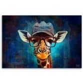 Leinwandbild, Giraffe Pop Art 