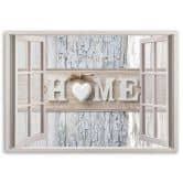 Canvasbillede, vindue Hjem Shabby Chic 
