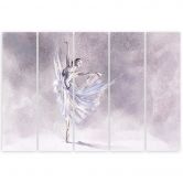 Leinwandbild 5 teilig, Ballerina Pirouet 