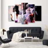 Leinwandbild 5 teilig, Amy Winehouse 