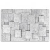 Leinwandbild, Geometrische Beton 3D Abstrakt 
