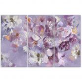 Leinwandbild 3 teilig, Iris Blume 