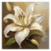 Leinwandbild, Lilien 3D 