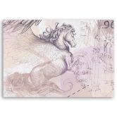 Canvasbillede, Pegasus hest abstrakt 