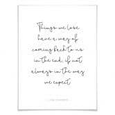 Poster - Things we lose... 