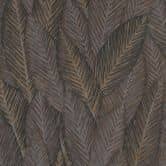 Papier peint à feuilles, papier peint à motifs, papier peint intissé marron Erismann Martinique 