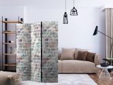 Paravent, Raumteiler freistehend, Trennwand - Tropische Wand 