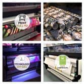 Fototapete, New York Brooklyn Bridge bei Nacht beleuchtet 
