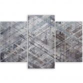 Leinwandbild 3 teilig, Abstrakte geometrische Formen 