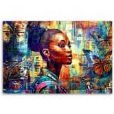 Leinwandbild, Afrikanische Frau Glamour 