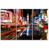 Leinwandbild 3-teilig, Times Square New York 