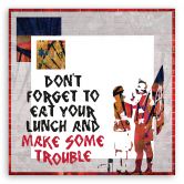 Leinwandbild, Banksy Sohn Punk und Mutter 