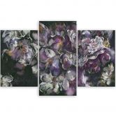 Leinwandbild 3 teilig, Iris Blume 
