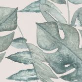 Fototapet jungleblade akvarel creme - Bloomery Decor 