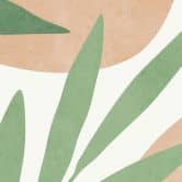 Wall Mural Abstract branches in a tropical look - Costa 