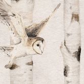 Owls in the birch forest wallpaper - Kikki Belle 