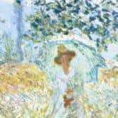 Fototapete Monet - Felder im Frühling 