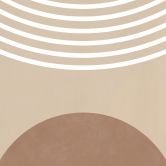 Wall Mural Abstract Geometry in Balance - Beige - Ristova 
