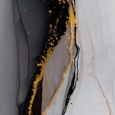 Fototapete Abstrakte Komposition in Gold und Grau - Shelest 