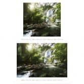 Fotobehang Waterval in het Bos 