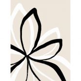 Fototapete uplusmestudio - Line Art - Die doppelte Blüte 