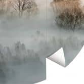 Round wall mural Galimberti - Cold Winter Day - non self-adhesive/self-adhesive wallpapers 